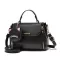 Hi Quity Solid Cr Pu Leather Women's Bucet Handbag Mesger Bag Ladies Brand Designer Ladies White Bag