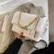 H Chain Square Women's Oulder Bag Pu Leather Women's Designer Handbag Vintage Crossbody Mesger Bag for Women 20
