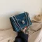 Retro Mini Bag Fe Wild Riveting Nail Chain Bags Women Frosted Oulder Mesger Square Crossbody Bag Ladies Ca Handbag