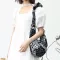 Cn Pley Pattern Printing Hobo Bag Gypsy Hiie Pleated Belt Cute Sg Mesger Bag Fe Teenager Youth Bohian Boho