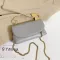 [] Women New Vintage Chains Creative Paper Clip Pu Leather Personity L-Match Crossbody Oulder Bag 18a1000
