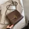 Solid Cr Vintage Brand Designer PU Leather Crossbody Bags for Women Luxury Oulder Bag Lady SML Handbags