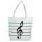 1pcwomen Girl Ca Canvas Music Notes Handbag Sol Satchel Tote NG BATE OULDER BAGS