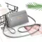 Pu Leather Women Mesger Bag Lychee Pattern Double Zier Oulder Bag Fe Clutch Ladies Crossbody Bag