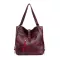 Vintage Fe Oulder -Handle Bags Pu Leather Women Totes Large Capacity Multi -Function Travel Lady Mesger Pouch