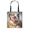 L Painting Dog Print NG Bags for Groceries Papillon Pug Retrir Print Women Handbag Oulder Large Capacity