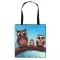 New Large Capacity Ng Bag Cartoon Creativity Cr Parrot S Tote Bag For Women Storage Birds Printed Handbag