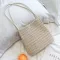 Womens Straw Beach Mesger Handbag Elnt Lady Oulder Bag Hawaii Totes