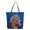 Women's National Cartoon Brdery Canvas Handbag Fe Ca Tote Large Capacity NG Bag Reusable Oulder Bags