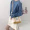 H Corduroy Women Mini Boston Bags Cute Mesger Bag Sweet Little Oulder Bags Sml Daily Handbag Tote For Lely Girls