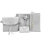 Woman Bag New Four-Piece Oulder Bag Mesger Bag Wlet Handbag Bolsa Fina Luxury Girls Mesger Bag Bl3