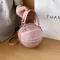 Basetbl Round Sd Oulder Bags For Women Acrylic Chain Ca Sml Totes Fe Bl Mesger Crossbody Handbag