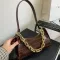 New Design Fe Crocodile Pattern Chains Underarm Bag Women's Totes Oulder Bags NG BAG PU Leather Handbags