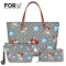 Forudesigns Funny Style Cartoon Nurse Pattern Handbag For Teen Girl Oulder Bag And Cosmatic Bag Wlet 3pcs Set