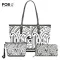 Forudesigns 3pcs Women's Handbag Set Hawaiian Polynesian Samoan Tribe Pattern Pu Leather Ladies Handbag Oulder Bags