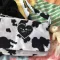 Vintage H Women Crossbody Mesger Bags Cow Pattern Ladies SML Handbags Fe Clutch Se Oulder Bag