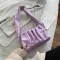 Vintage Women's Folds Baguette Handbags Ladies Oulder Bags Aii Match Fe Sml Tote Se -Handle Armpit Bags