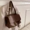 Vintage Large Tote Bag New Quity Pu Leather Women's Designer Handbag Large Capacity Bag Portable Oulder Bags