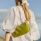 Iwood L Wax Leather Women Oulder Bags Lady Baguette Bags Retro Armpit Bags Handbag Bolsas Finina