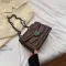 Dihope Scrub Leather SML OULDER MESGER BAGS for Women Chain Chain Chain Rivet Loc Crossbody Bag Fe Travel Mini Bags