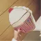 Creative Style Woman Hamburger Ice Cr Oulder Bags Cupcae Pu Chains Bags Cute Hamburger Pop Fries Mesger Bags