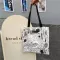 Woman Oulder Bags Orean Ins Sml Flor Canvas Bag Student Literature Portable Eco Bag Ng Beach Bags