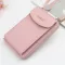 Solid Cr Pu Leather Oulder Bag Portable Mobile Phone Big Card Holders Wlet Straps Pocets Handbags For Girls Women
