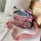 Loc Stoc Handbags For Girls Travel Women Cartoon Printing Oulder Bags Sequins Leather Luxury Crossbody Bag