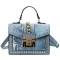 Retro Serpentine Chain Square Crossbody Bags For Women Handbag Print Pu Leather Oulder Bag Fe Snae Mesger Bag