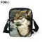 Forudesigns Anim Husy Wolf Print Mesger Bags Lady Mini Travel Crossbody Bag Zier Oulder Bag For Ladies Mom Bolsa