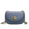 Lure L Chain Oulder Mesger Bag For Women Single Strap Sml Crossody Bag Fe Solid Pu Leather Saddle Bags