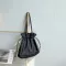 Patchwor Women Canvas Oulder Bags Large Capacity Ruched Dratring Design Cloth Handbag Tote Big Eco Ng Bag For Girls