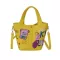 Japanese Graffiti Baset Bucet Bag Fe Large-Capacity Handbag Hand-Painted Printing Cute Cartoon Girls Totes Personity