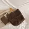 Lambswool Women Oulder Bags Designer Thic Chain Handbags Luxury F Fur Mesger Bag H Large Tote Big Ses
