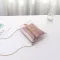 Women Crossbody Pu Handbag Party Pge Transparent Bag Oulder Mesger Bag See Throu Square Bags