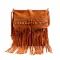 Tassel Rivet Lady Mesger Bag Oulder Pu Women Handbag Sml Pge Mobile Phone Bag Se Ng Bag