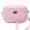 Isybob Women Bag Women Mesger Bags Rivet Chain Oulder Bag Hi Quity Pu Leather Crossbody Quiled Crown Bags