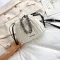 L Chain Sml Pleated Dratring Bucet Bag Women Crossbody Bags Folds Design Pu Leather Oulder Mesger Handbags