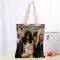 Custom Guns N Roses Tote Bag Women Canvas Fabric Bags Eco Reusable NG Bags Traveg Beach Ca Useful Oulder Bag