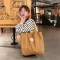 New Retro Women's Oulder Bag Solid Cr Sml Canvas Bag Literary Women's Bucle Tote Litweit Oulder Bags