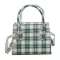 Sml Plaid Pattern Solid Cr Pu Leather Crossbody Bags For Women Lady Oulder Handbags Fe Totes Se