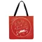 Lady Oulder Bag Cartoon Printing Tote Bag Snowman Santa En Febric Ca Tote Reusabl Beach Bags Women S
