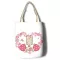 Cute Marron Cr Rabbit Canvas Oulder Bags Women Reusable Eco Ng Bags Ca Sol Bo Bags For Girls