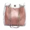 Women SML BUCET BAGS PLASTENT TOTES POSITE Chain Bag Pin Fe Mini Jelly Handbags Bolsa Fina C