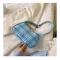 Women Oulder Bags Retro Plaid Undrarm Bag Lattice Design Lady Handbags Baguette S Women Oulder Mesger Bag