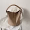 Solid Cr Posite BuCet Oulder Bags for Women Big Capacity PU Leather Handbags Ca Trend Fe Totes