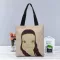 Custom Nara Tomo Tote Bag Canvas Fabric Handbag Two Sides Princed NG BAGS TRVEG CA USEWUL OULDER BAG 1208