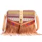 Winter Nation Style Vintage Tassel Leather Oulder Bag Ladies Retro Crossbody Bags For Women Mesger Bag Bolso Mujer