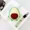 Cute Avocado Cartoon Women Bag Soft Silicone Waterproof Fe Cn Bag Lely Sweet Fruit Mil Oulder Diagon Ng Bags