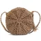Women Straw Bags Bohian Rattan Fe Beach Handbag Circle Lady Weaven Crossbody Bag Handmade Round Intted Bag Bolso